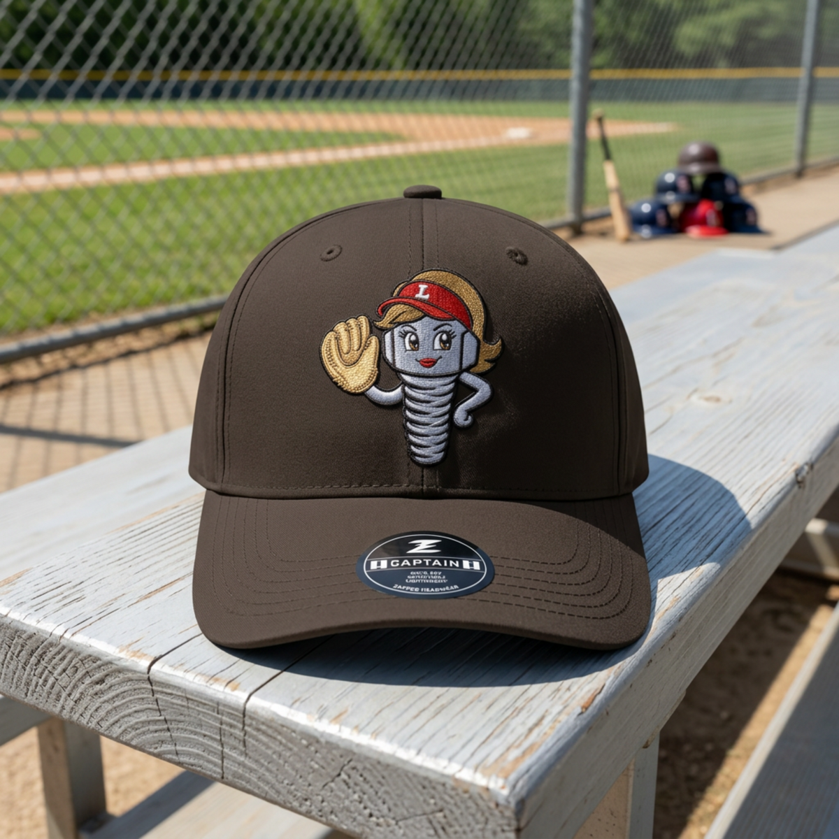 Lugnuts Baseball Mom Cap - Caramel