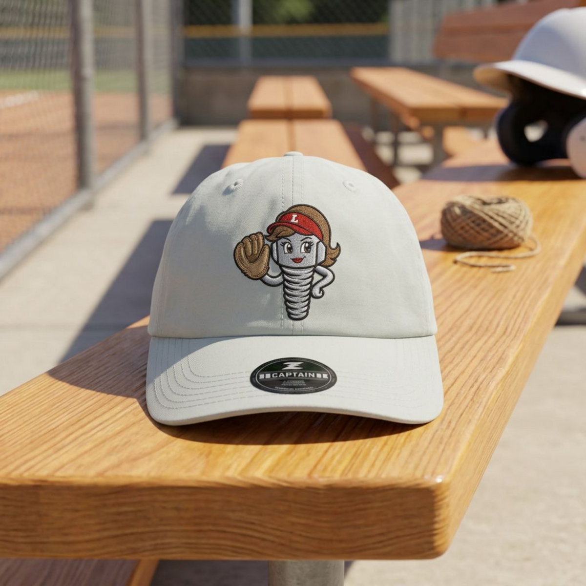 Lugnuts Baseball Mom Cap - Off White