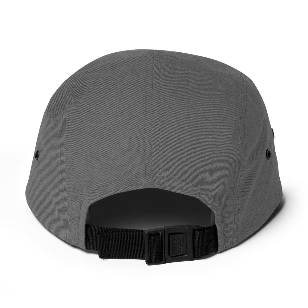 Five panel cap, Grey, back view
