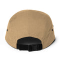 Five panel cap, Khaki, back view