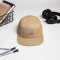 Five panel cap, Khaki, front view