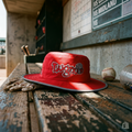 Lugnuts Coach's Boonie Hat - Red in the dugout