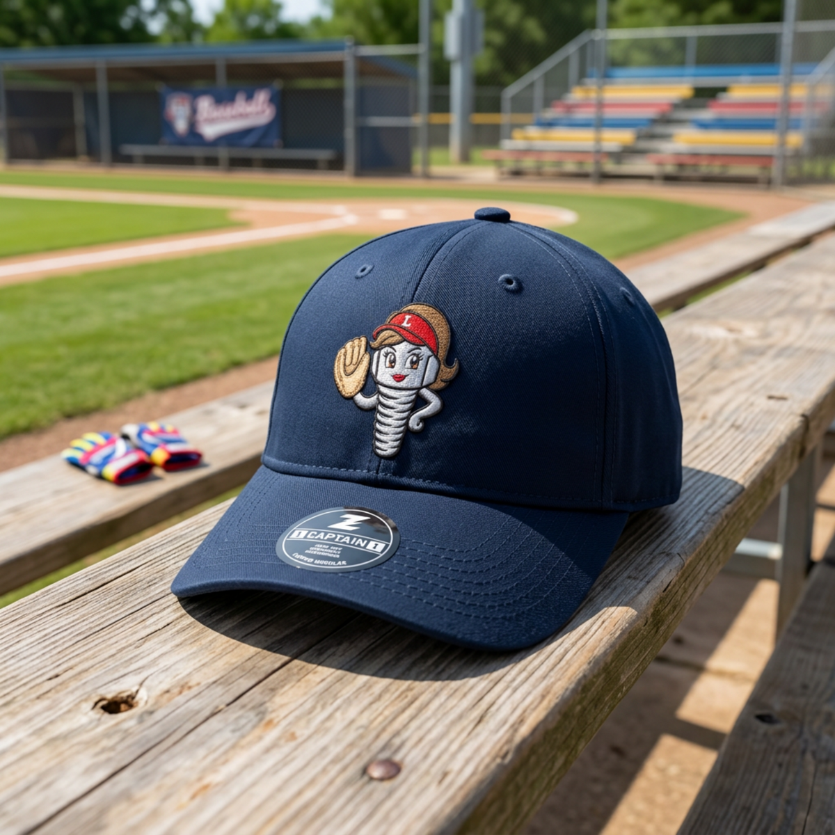 Lugnuts Baseball Mom Cap - Navy