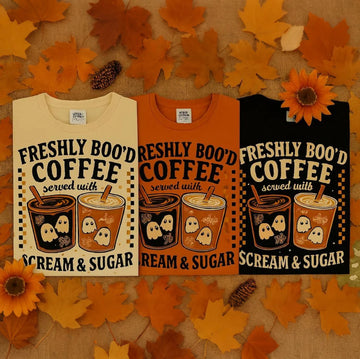 Ghost Iced Coffee Halloween Shirt: Spooky Season Comfort Colors Tee