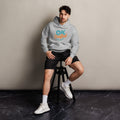 Unisex oversized hoodie, Athletic Heather, front view