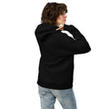 Unisex oversized hoodie, Black, back view