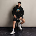 Unisex oversized hoodie, Black, front view
