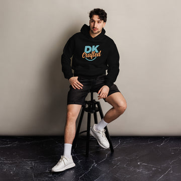 Unisex oversized hoodie, Black, front view