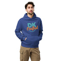 Unisex oversized hoodie, Cobalt, front view