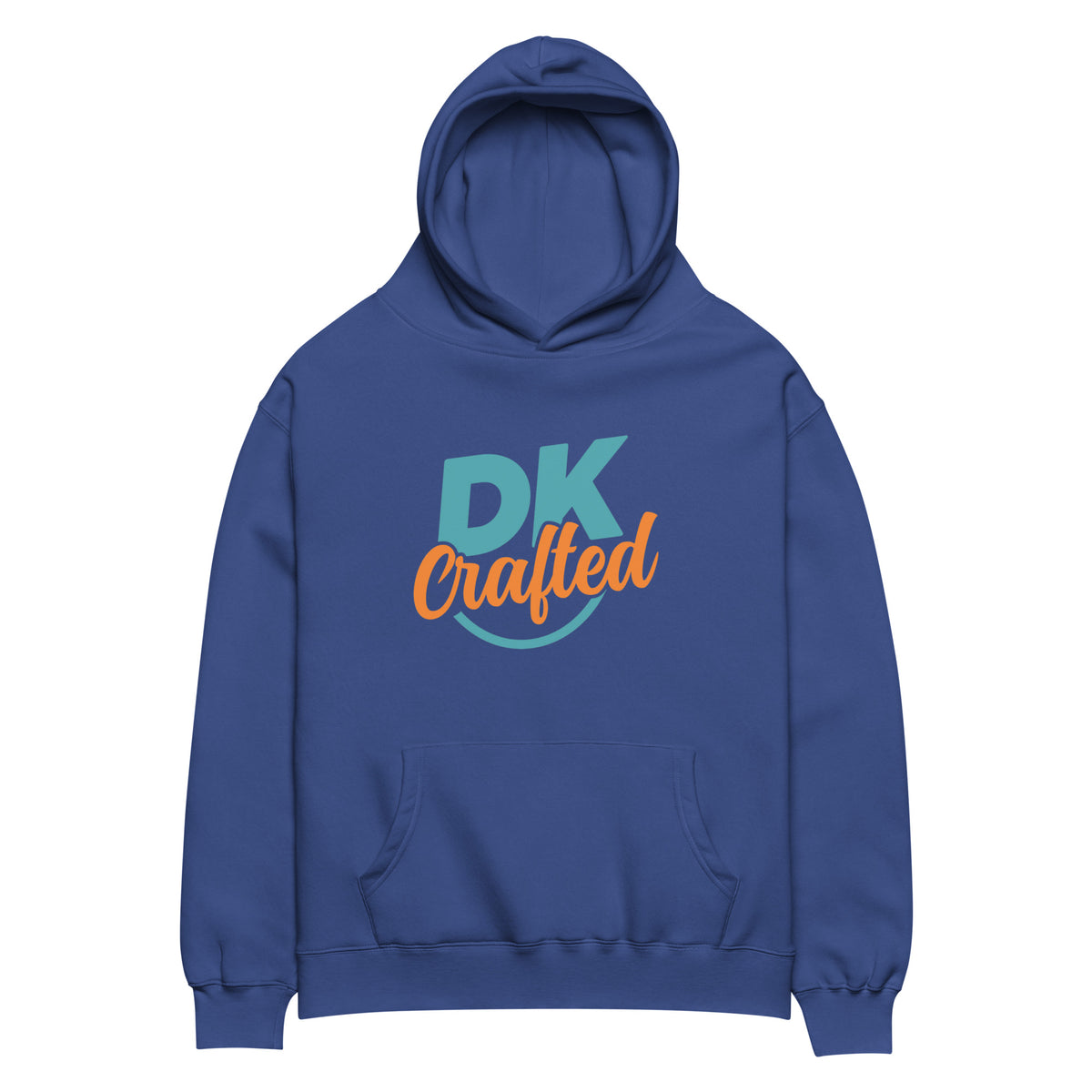 Unisex oversized hoodie, Cobalt, front view