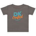 Baby jersey t-shirt in Charcoal, front view