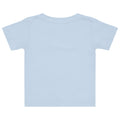 Baby jersey t-shirt in Light Blue, back view