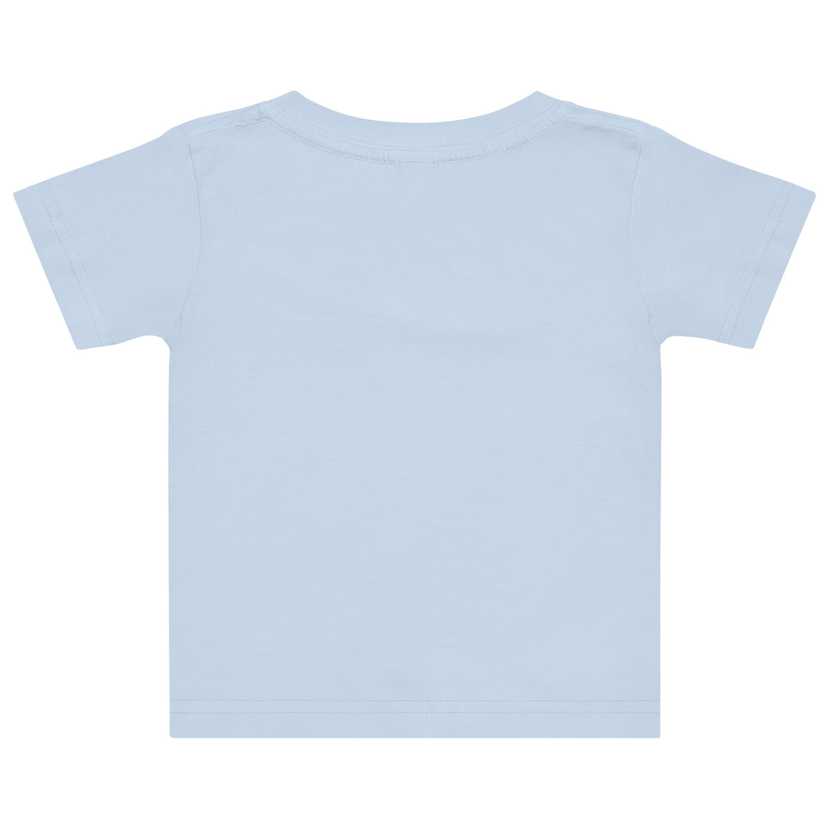 Baby jersey t-shirt in Light Blue, back view