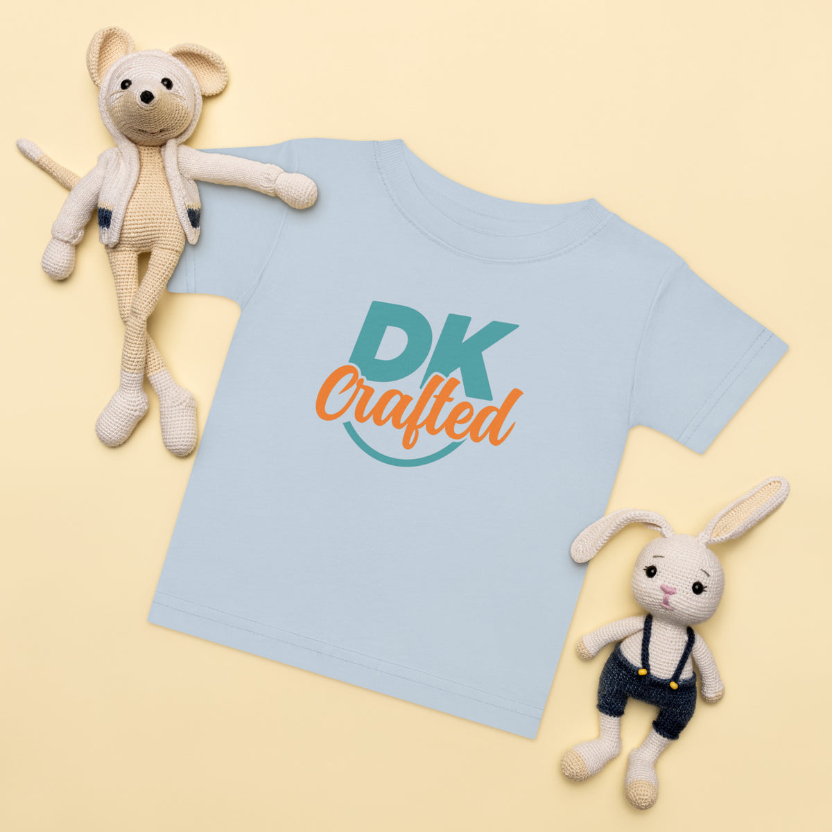 Baby jersey t-shirt in Light Blue, front view