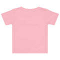 Baby jersey t-shirt in Pink, back view