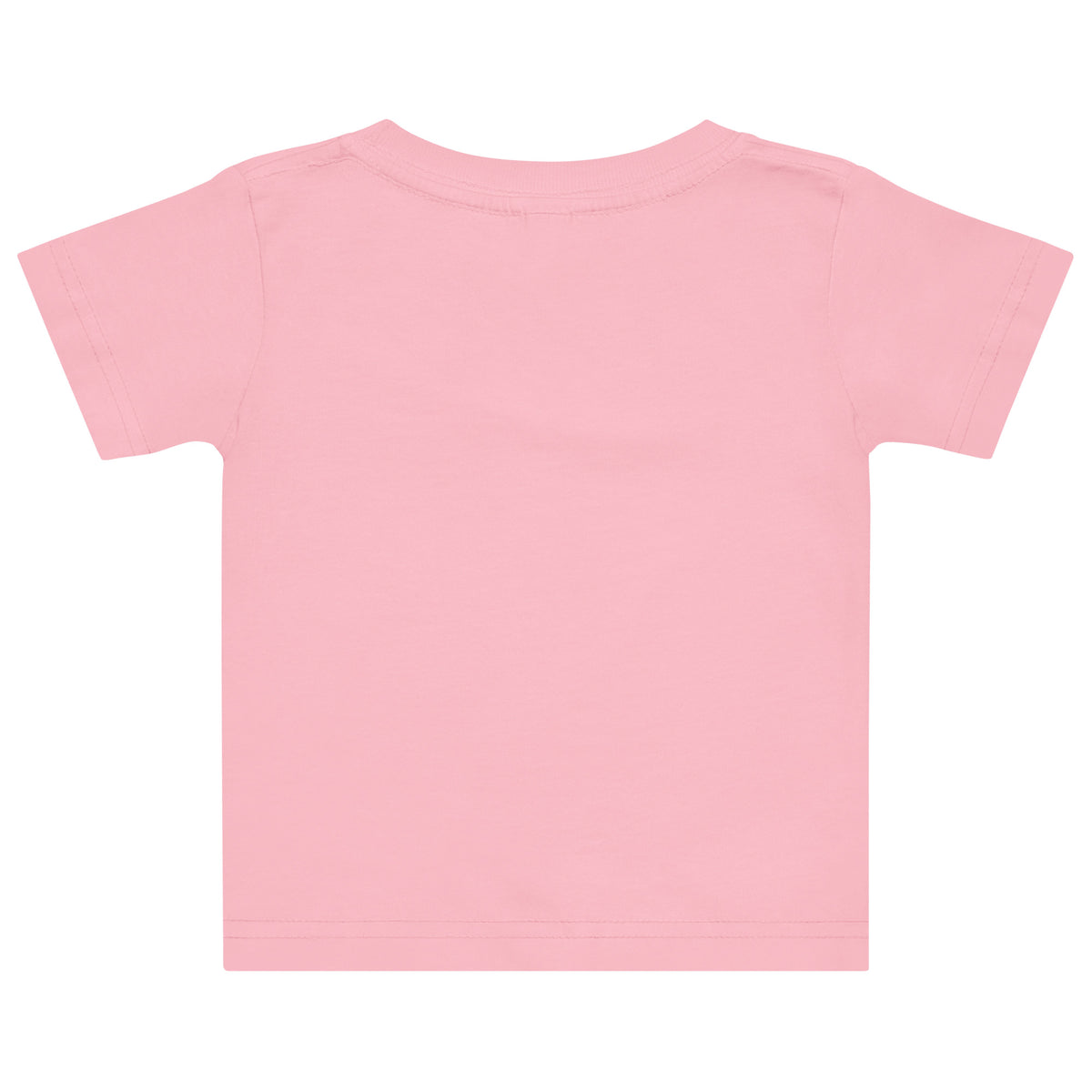 Baby jersey t-shirt in Pink, back view