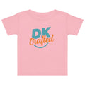Baby jersey t-shirt in Pink, front view