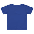 Baby jersey t-shirt in Royal, back view