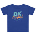 Baby jersey t-shirt in Royal, front view