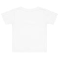 Baby jersey t-shirt in White, back view