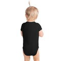 Infant bodysuit, Black, back view