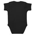 Infant bodysuit, Black, back view