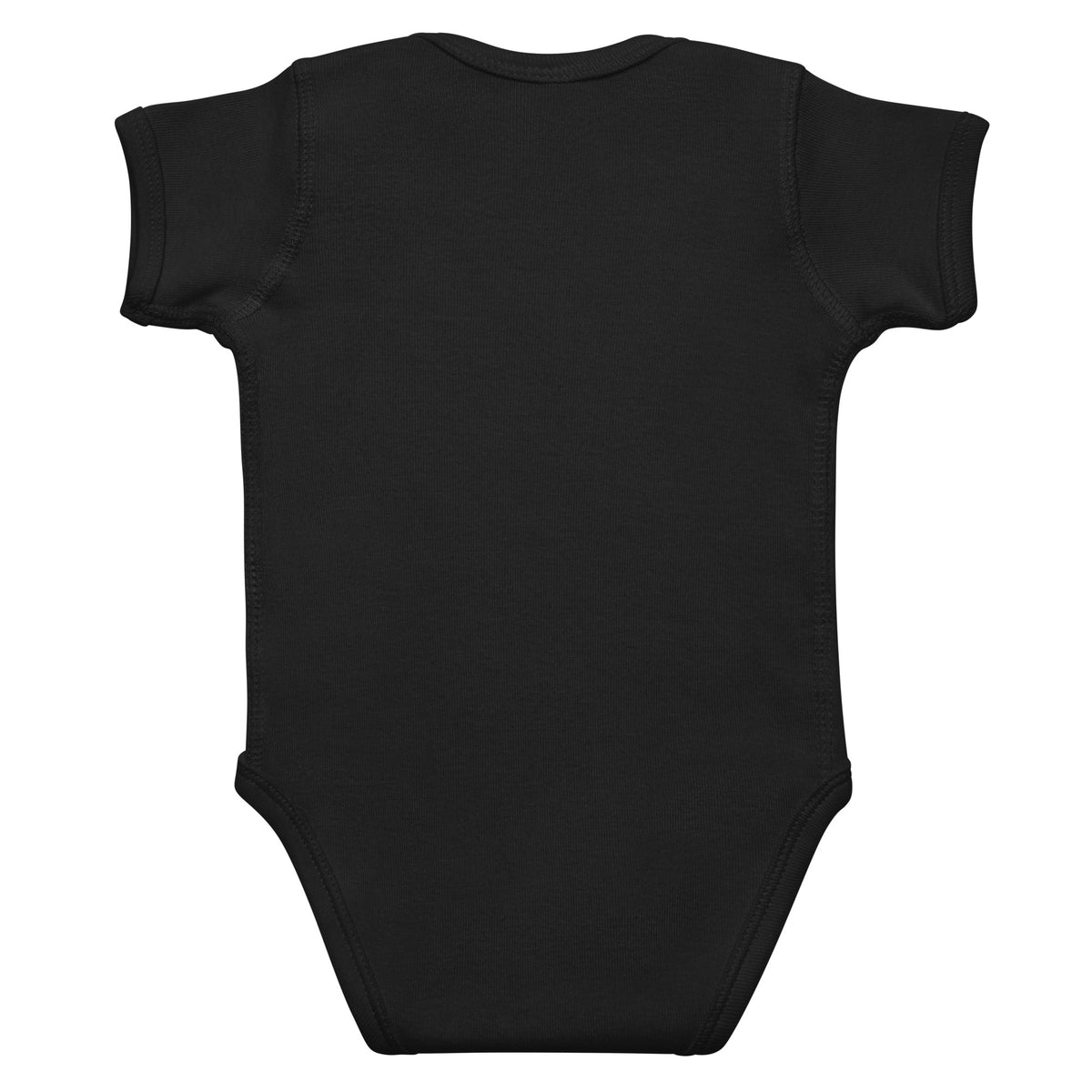 Infant bodysuit, Black, back view