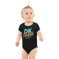 Infant bodysuit, Black, front view