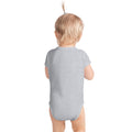 Infant bodysuit, Heather, back view