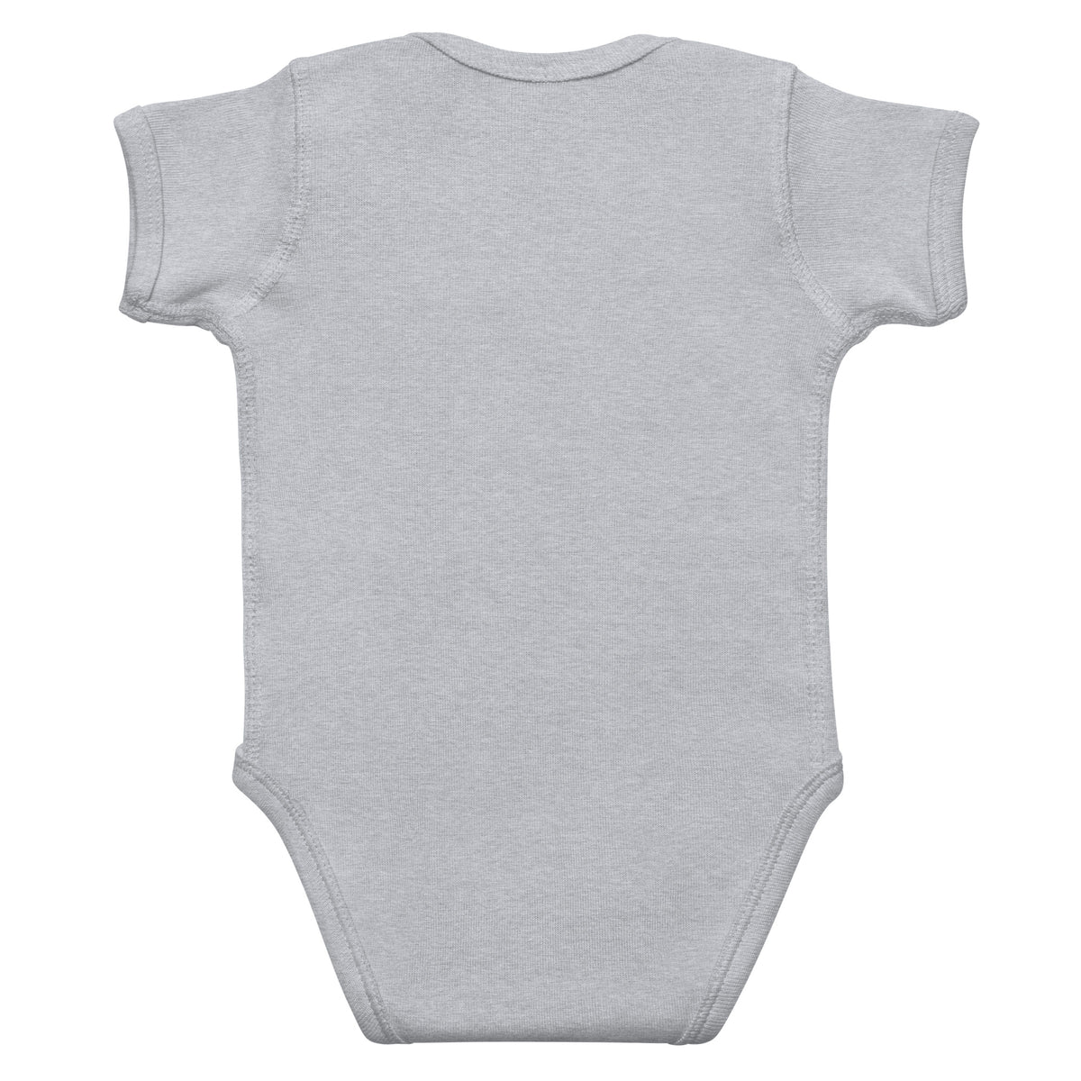 Infant bodysuit, Heather, back view