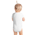 Infant bodysuit, White, back view