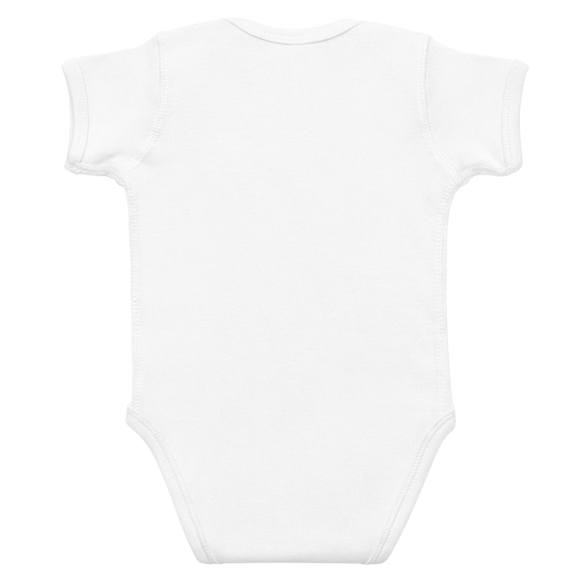 Infant bodysuit, White, back view