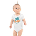 Infant bodysuit, White, front view