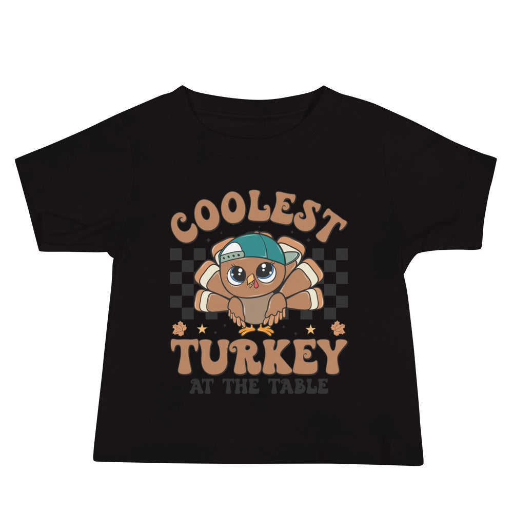 Baby Jersey Short Sleeve Tee in Black, front view