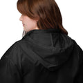 Unisex windbreaker, Black, back view