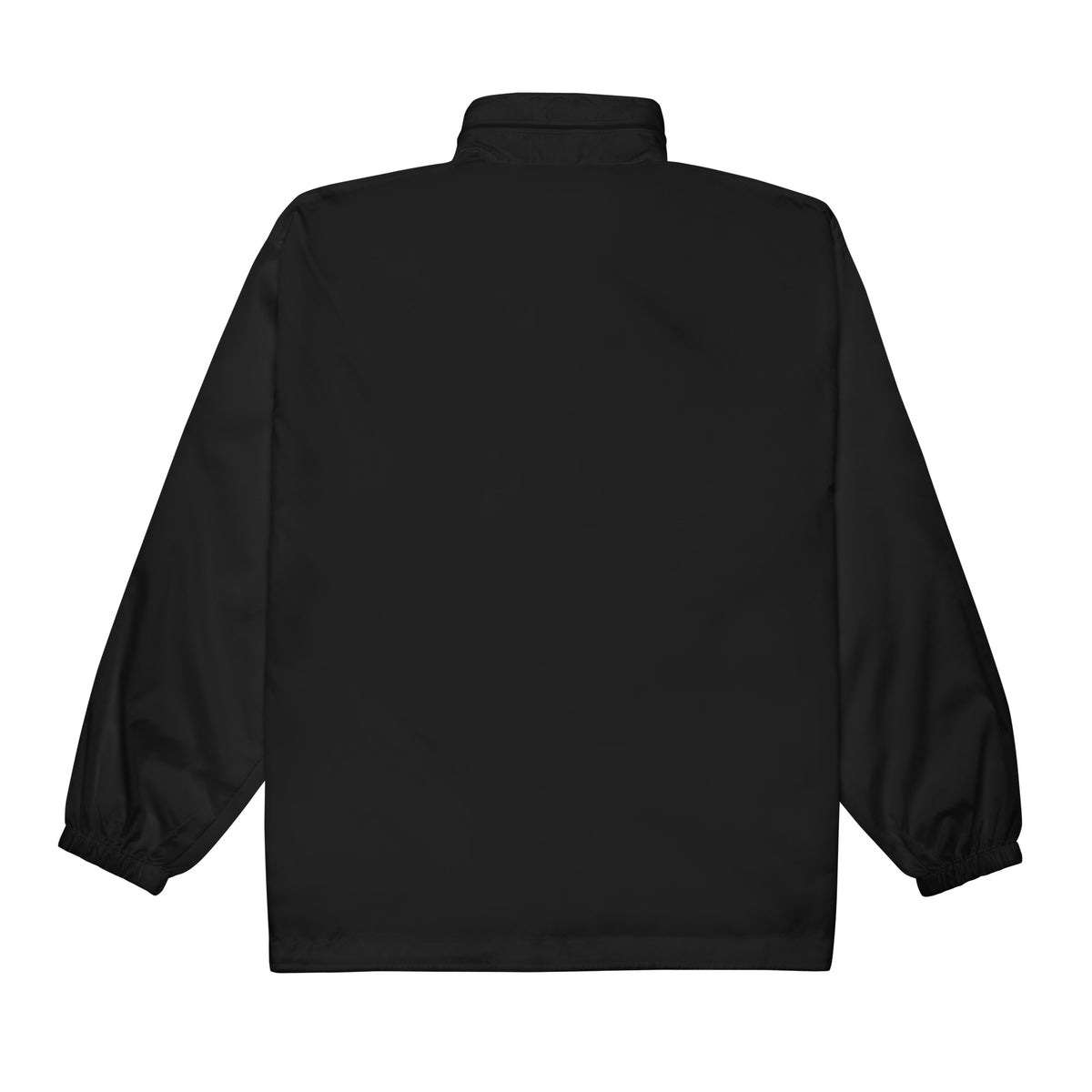 Unisex windbreaker, Black, back view