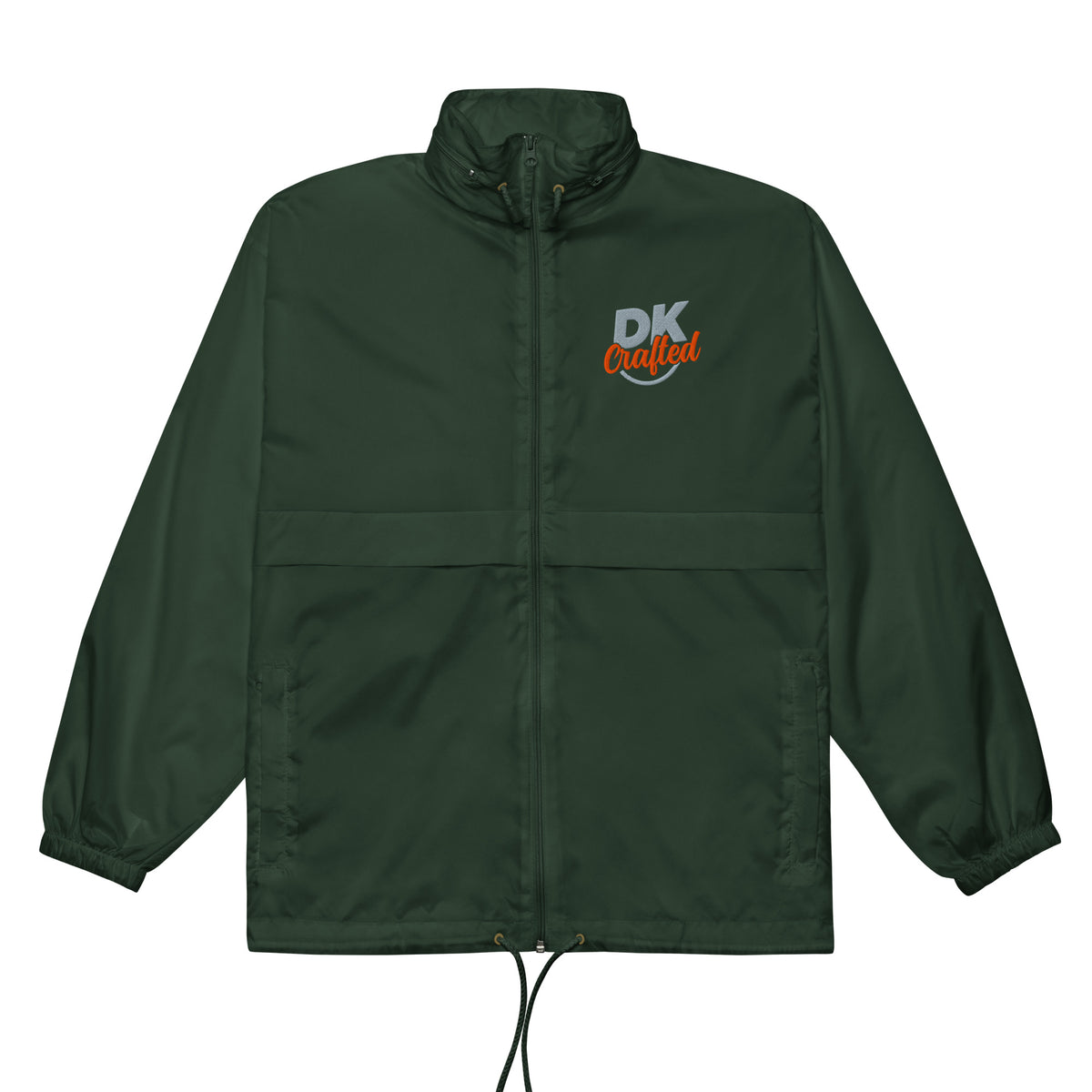 Unisex windbreaker, Forest Green, front view