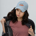 Unisex Adjustable Hat, Light Blue, front view