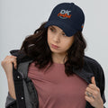 Unisex Adjustable Hat, Navy, front view