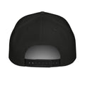 Classic rope cap in Black/White, back view