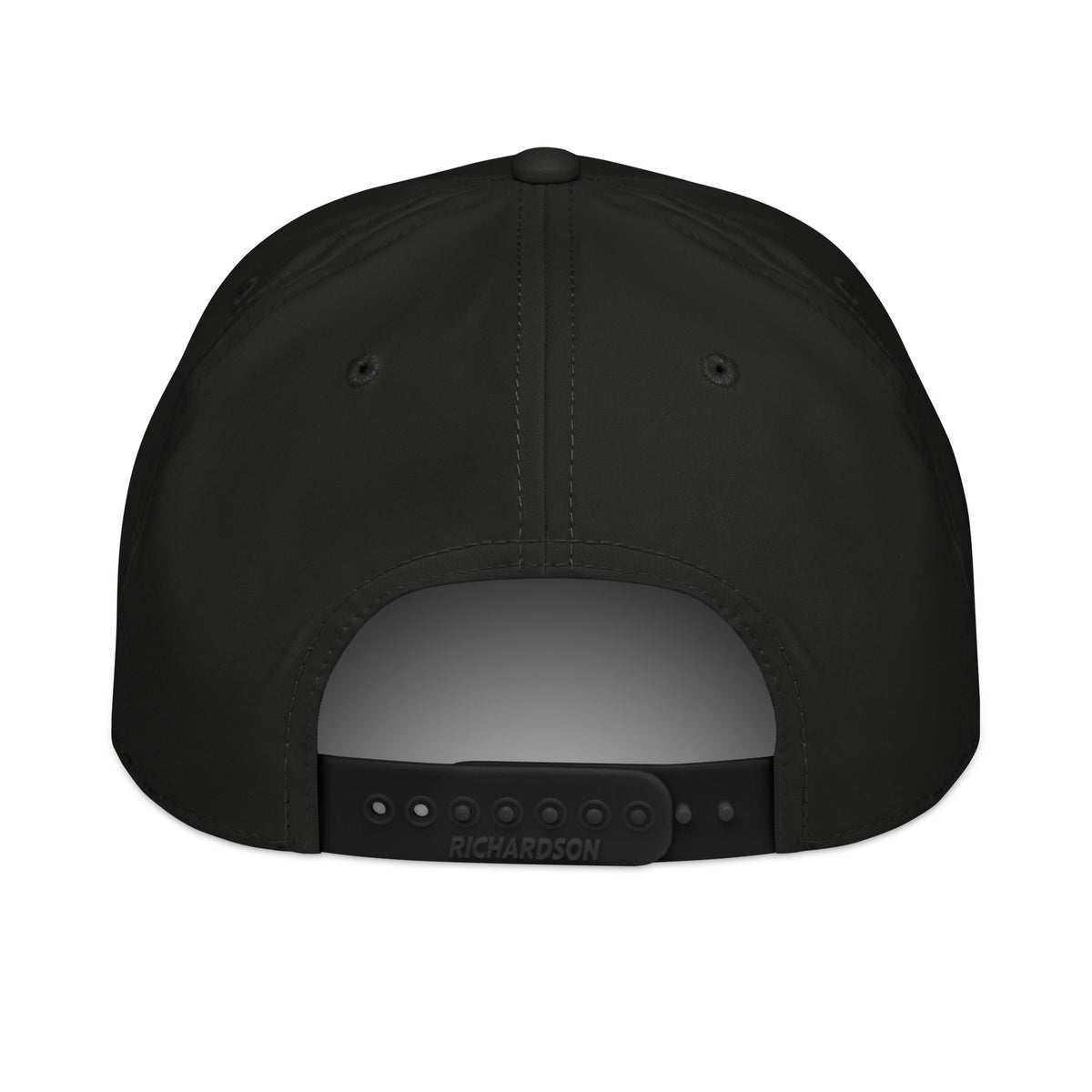 Classic rope cap in Black/White, back view
