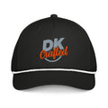 Classic rope cap in Black/White, front view
