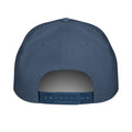 Classic rope cap in Light Blue/White, back view