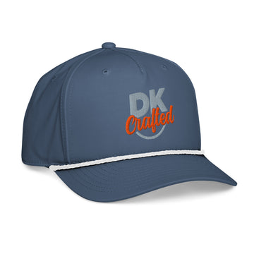 Classic rope cap in Light Blue/White, right front view