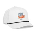 Classic rope cap in White/Black, right front view