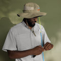 Columbia booney hat in Sage, front view