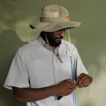 Columbia booney hat in Sage, front view