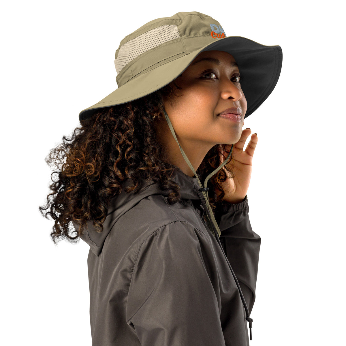 Columbia booney hat in Sage, left front view