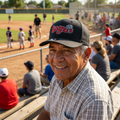 Lugnuts Zapped Blackhawk Cap - Black, in the stands