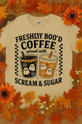 Ghost Iced Coffee Halloween Shirt: Spooky Season Comfort Colors Tee